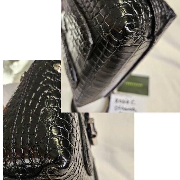 Authentic Longchamp Rosseau Mini Leather Croc Embossed - Picture 17 of 17